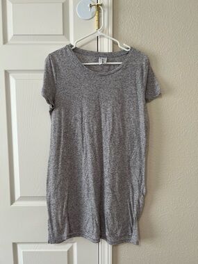 H&M Divided Gray Marled T Shirt Dress Women’s Medium